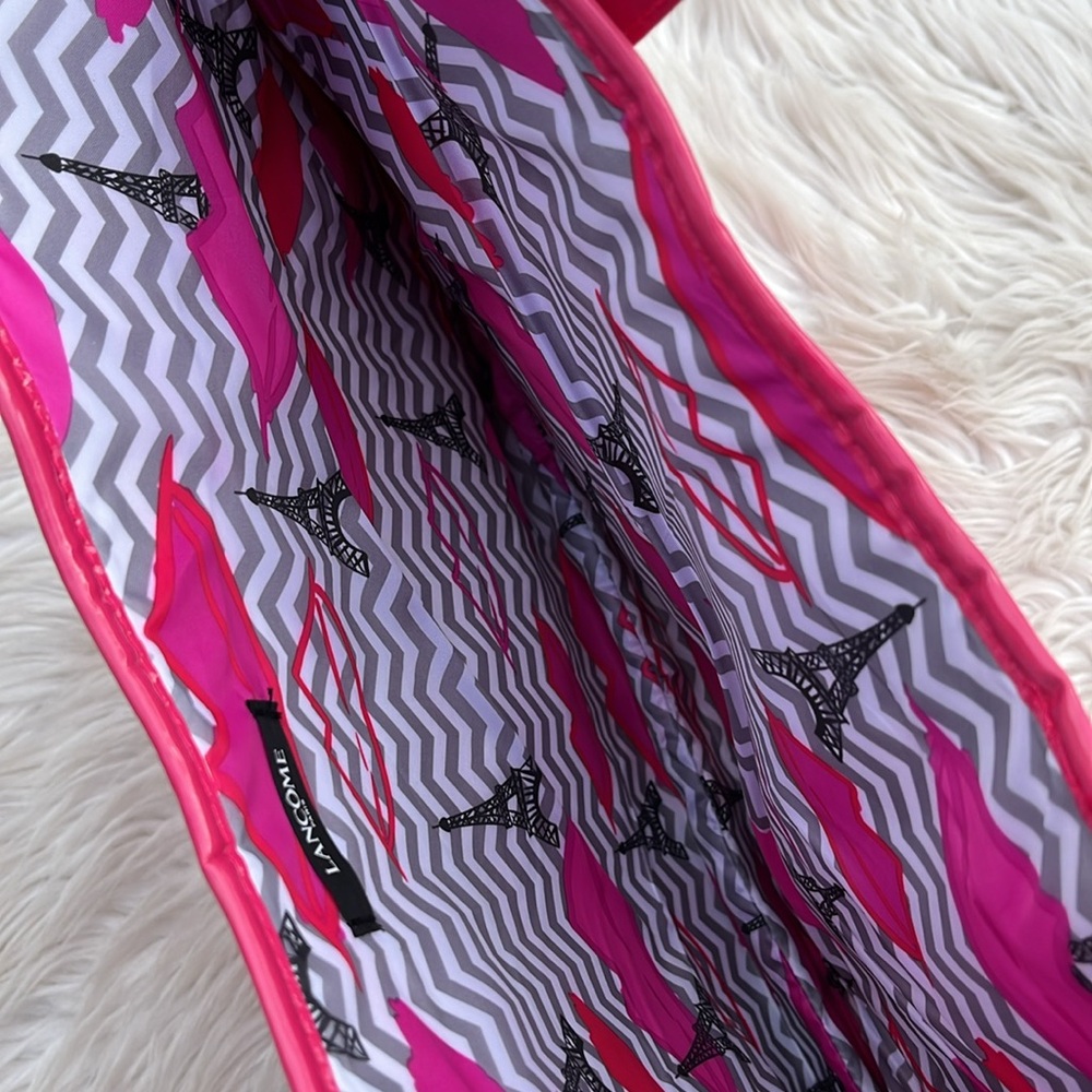 Lancôme BUNDLE! Reversible Pink Tote bag, 2 Cosmetic Bags ALL Brand New - Picture 7 of 16